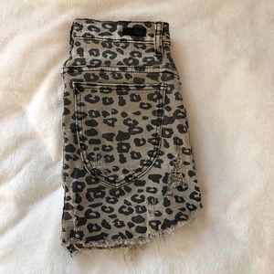 Almost Famous Leopard Print Mini Skirt